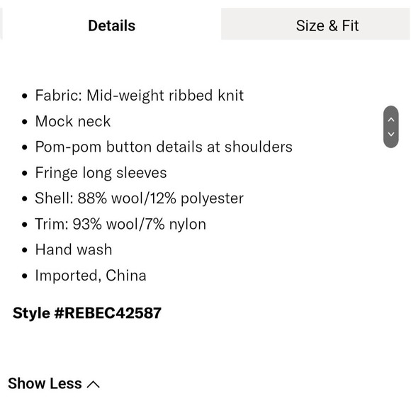 Rebecca‎ taylor LOOPY TNECK SWEATER - Picture 5 of 12